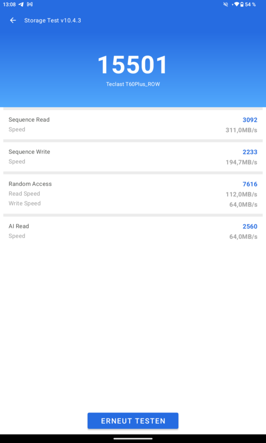 Teclast T60 Plus Test Benchmark 15