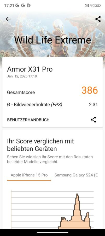 Test Ulefone ArmorX31Pro Benchmark 5