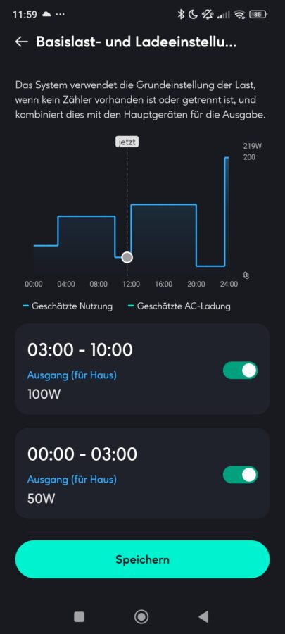 Zendure Solarflow 800 Hauslasteinstellungen 4