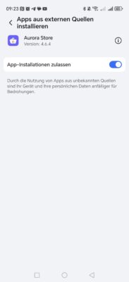 Aurora Store Apps ohne Google Konto herunterladen Anleitung 6