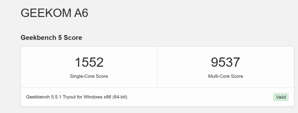 geekbench 5 terst