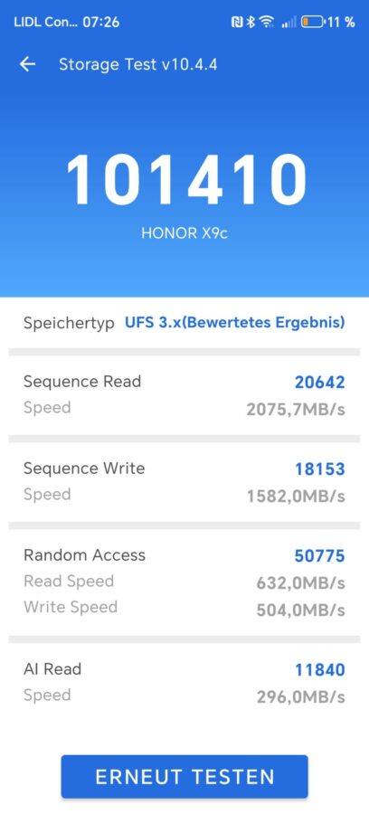 Test Honor  Magic7Lite Benchmark