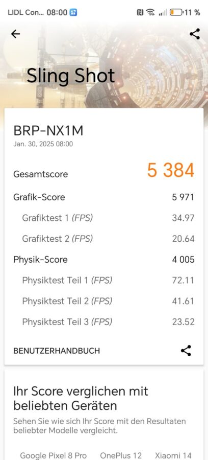 Test Honor  Magic7Lite Benchmark 5