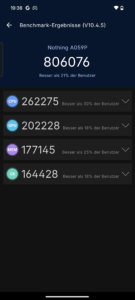 Nothing Phone 3a Pro vorgestellt Screenshot AnTuTu