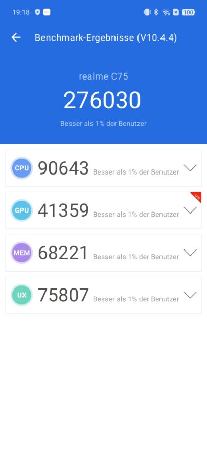 screenshots realme c75 antutu