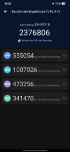 Samsung Galaxy S25 Test Screenshot AnTuTu V10