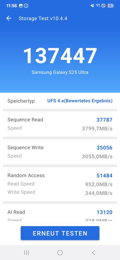 Benchmarks Samsung Galaxy S25 Ultra 4