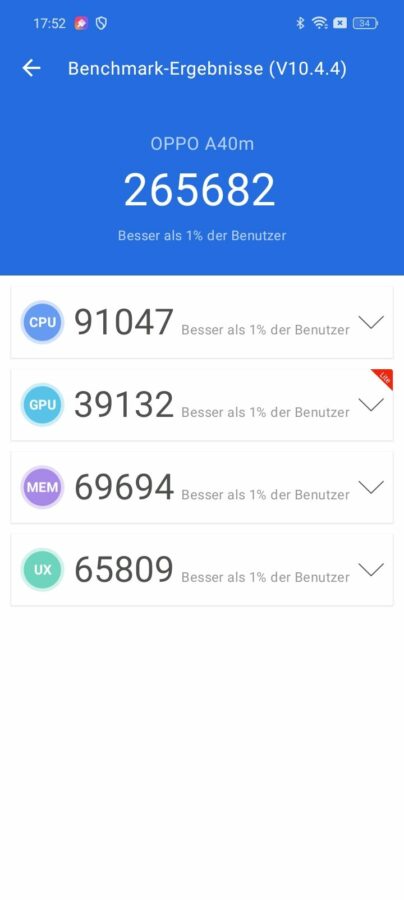 Test Oppo A40M Benchmark 7