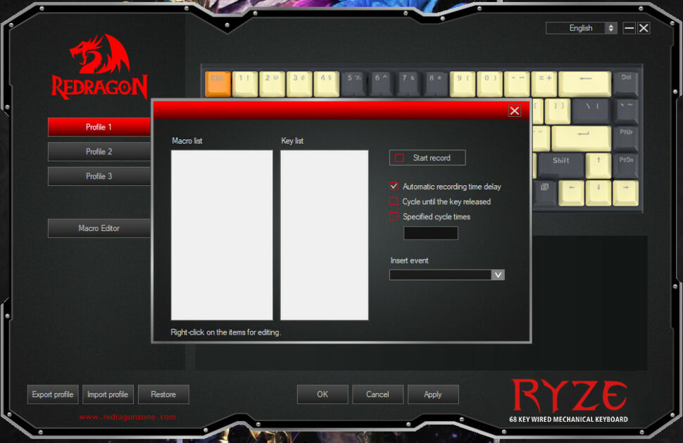 Redragon Ryze Test Software 3