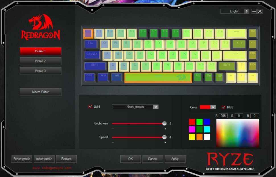 Redragon Ryze Test Software 4