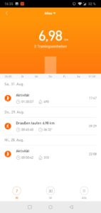 Amazfit Verge Lite Testbericht App Interface 1