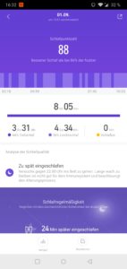 Amazfit Verge Lite Testbericht App Interface 4