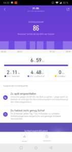 Amazfit Verge Lite Testbericht App Interface 5