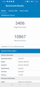 OnePlus 7 geekbench