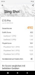 Oukitel C15 Pro 3DMark