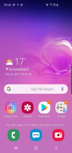 Samsung s10e android pie 6