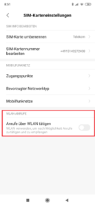 VoWIFI Xiaomi MIUI 10 freischalten 3