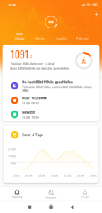 Xiaomi Mi Band 4 Mi Fit App