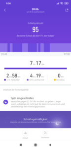 Xiaomi Mi Band 4 Schlafen