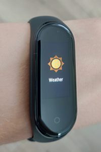 Xiaomi Mi Band 4 Weather