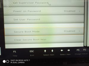 Xiaomi Notebook Pro Disable Secure Boot 3